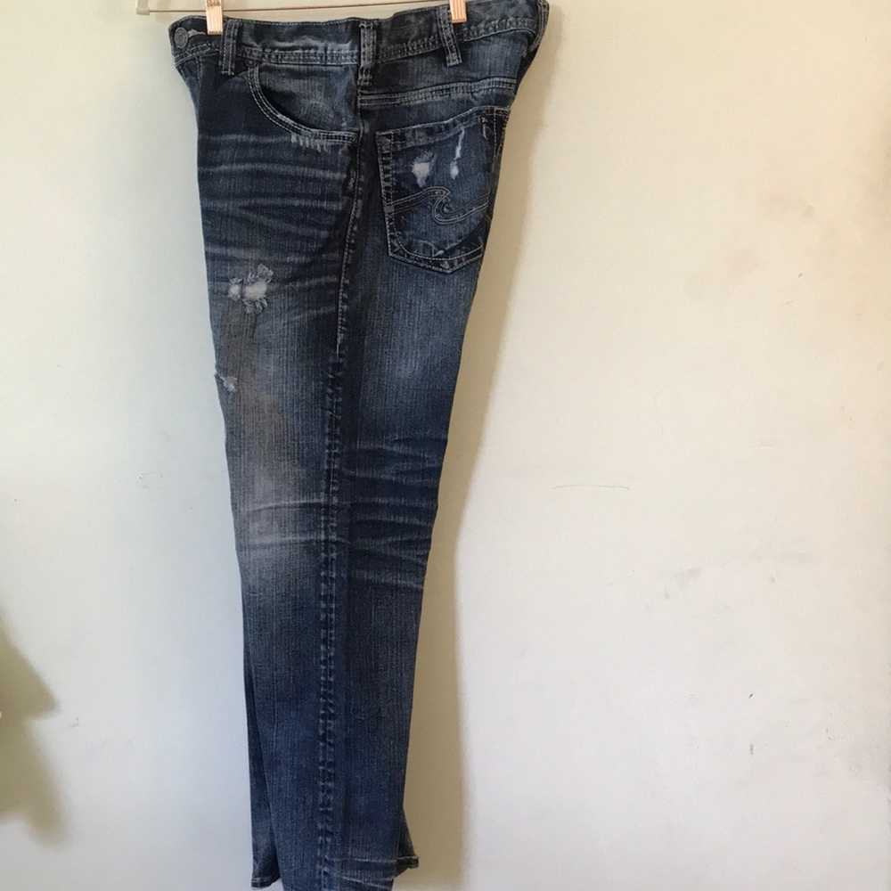 Silver Gordie Jeans 32/30 Distressed